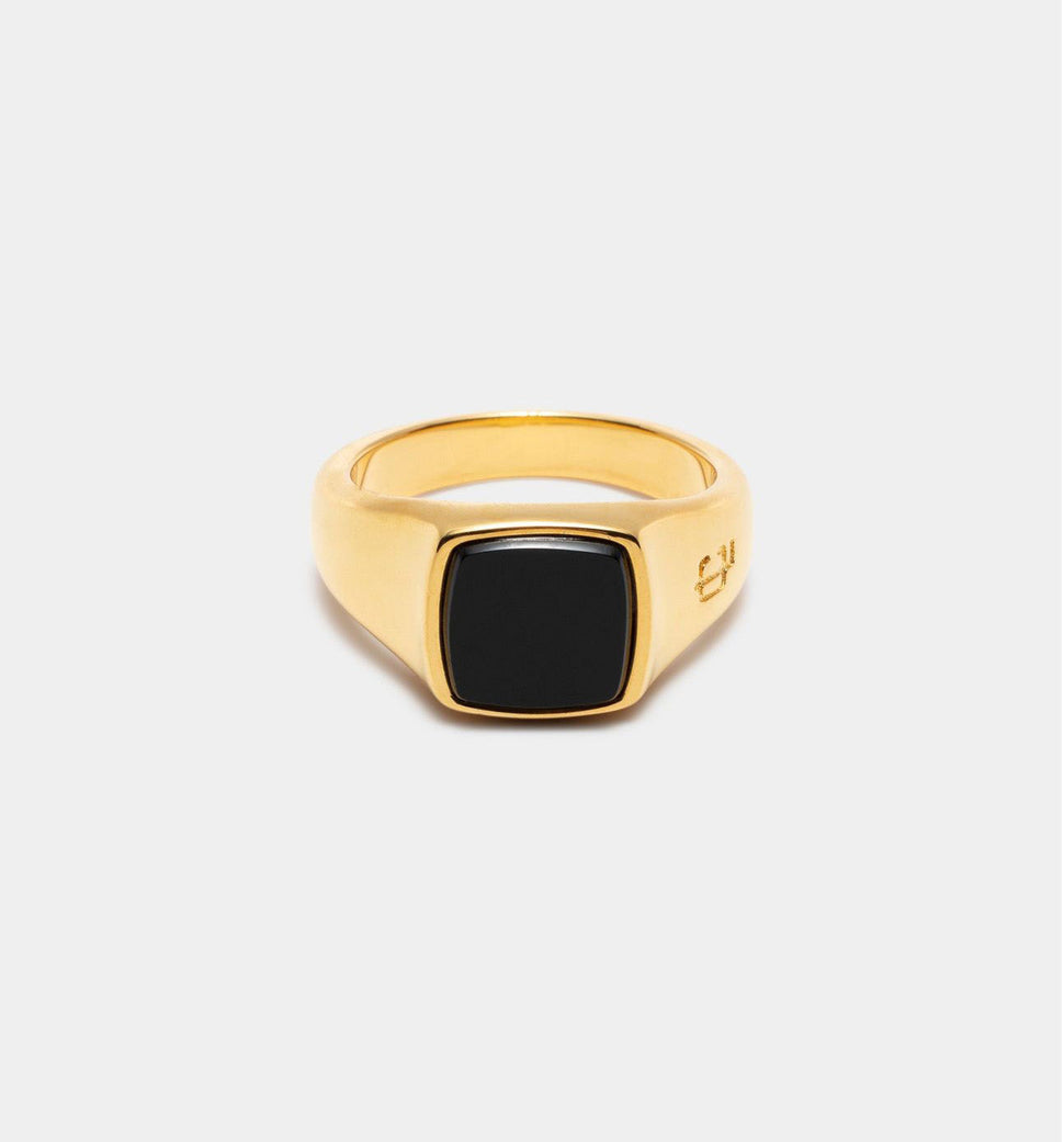 Oslo Onyx Signet Ring - Leo Chevon