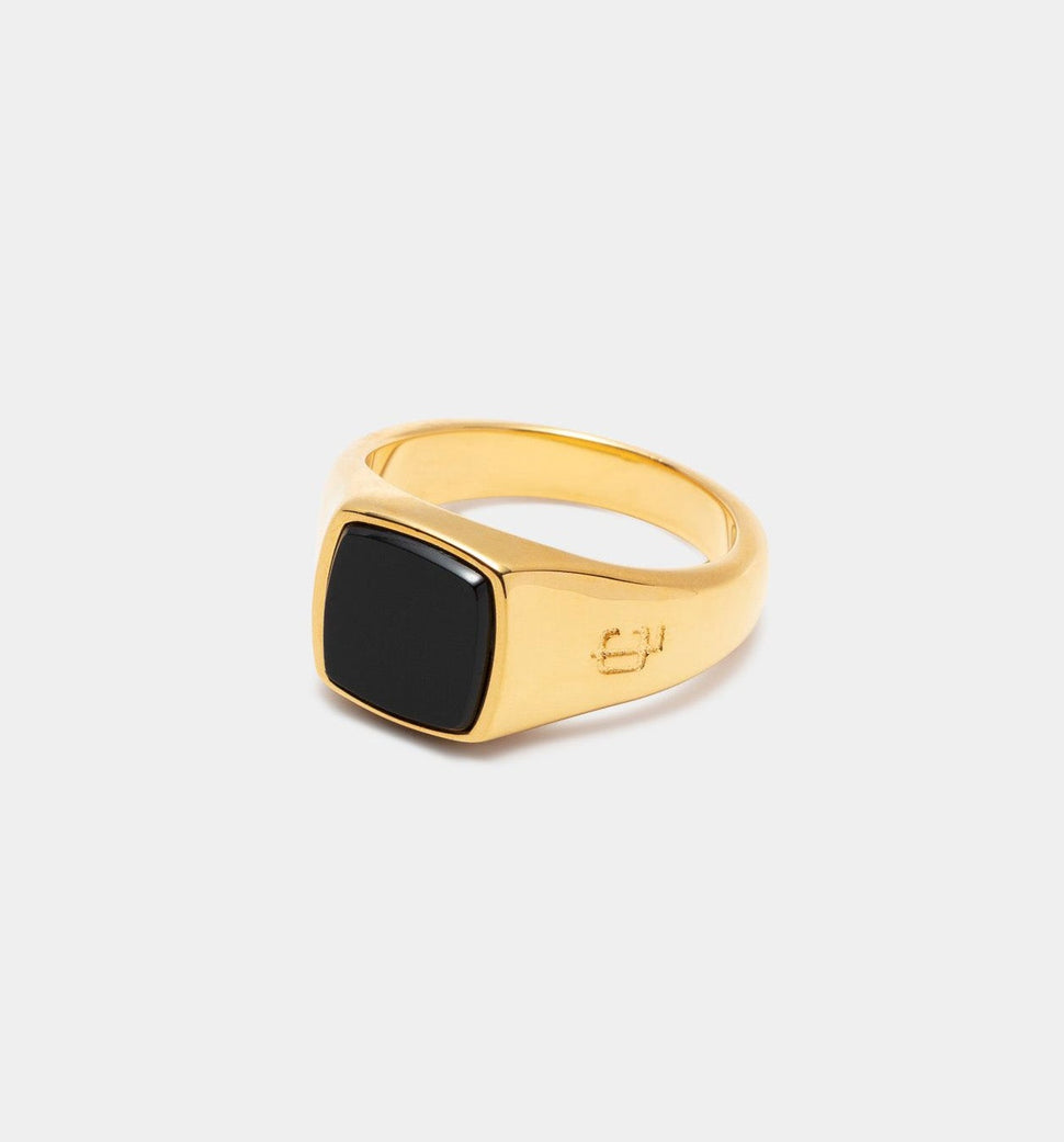 Oslo Onyx Signet Ring - Leo Chevon